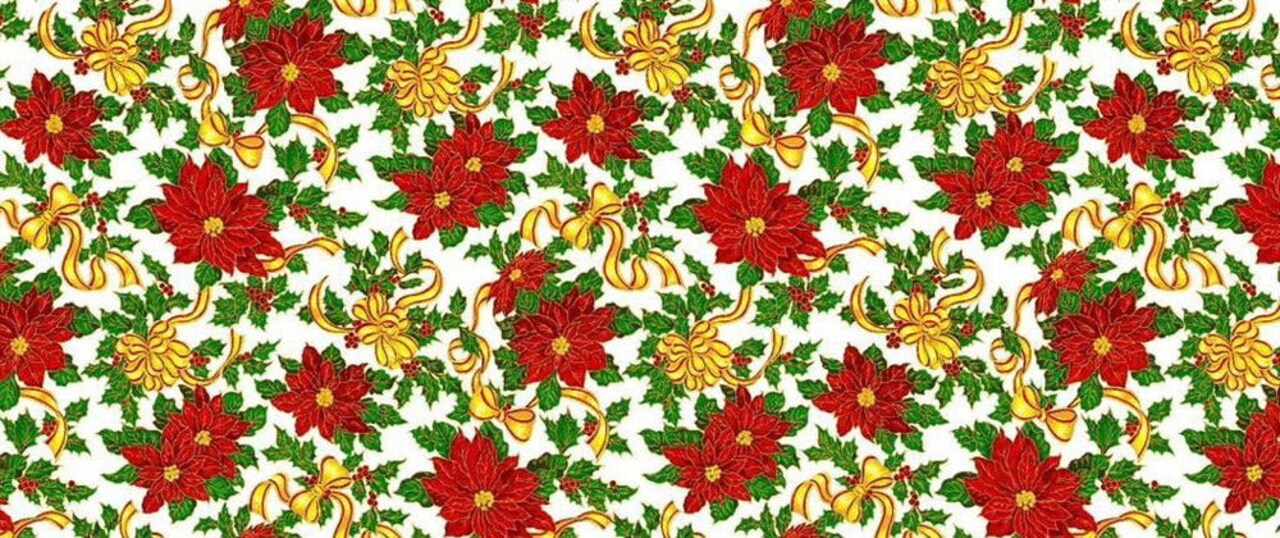 1 Yard Christmas Poly Poplin Fabric For Holiday Sewing Crafts And Décor Projects 60 Inch Width